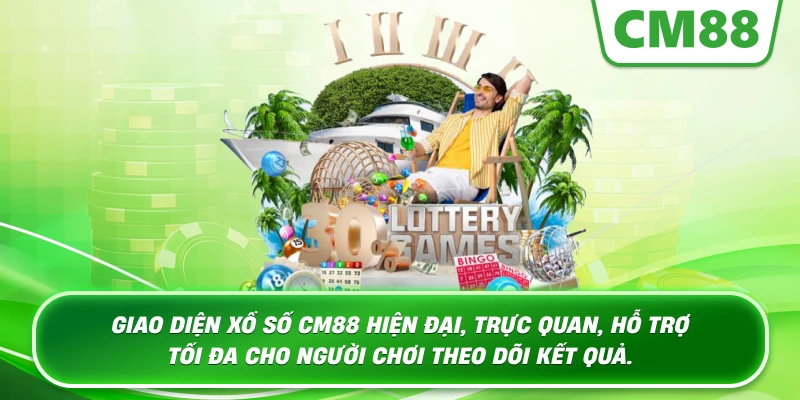 Giao diện Xổ Số Cm88 hiện đại, trực quan, hỗ trợ tối đa cho người chơi theo dõi kết quả.